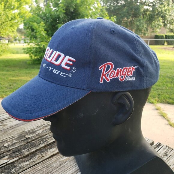 Evinrude Ranger Boat E-Tec Baseball Hat Cap Adjustable Strapback Embroidered - Picture 2 of 9
